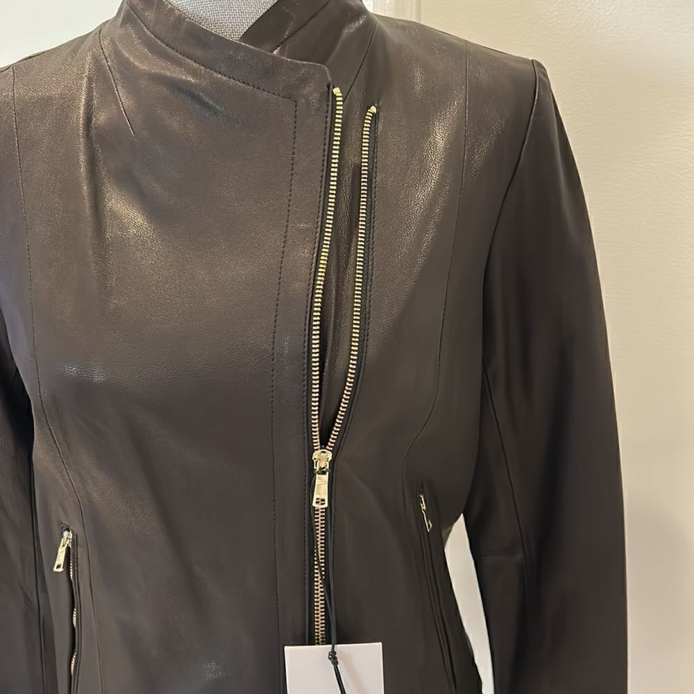 Cole Haan Leather Jacket - Picture 5 of 8